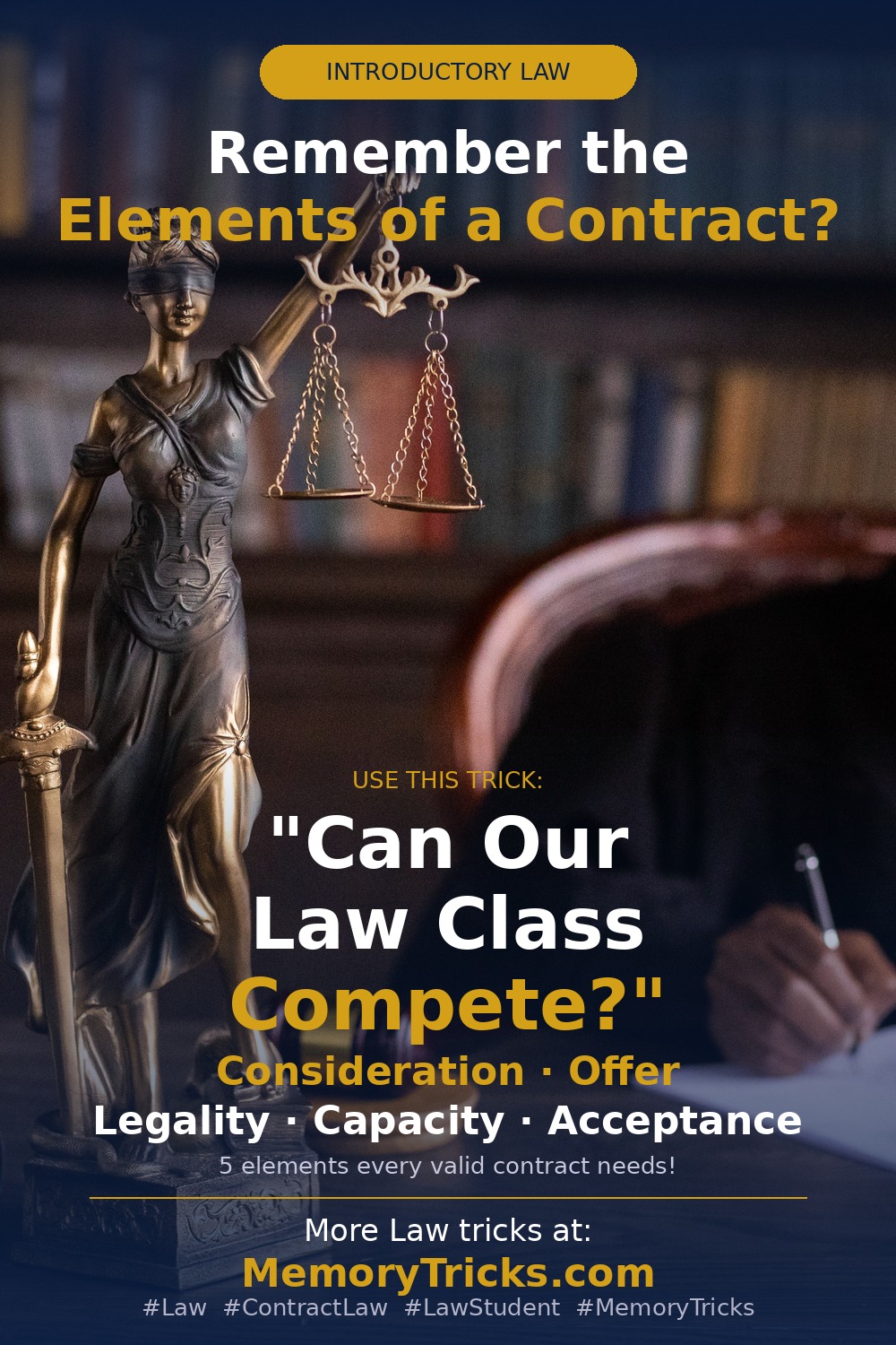 Introductory Law memory trick